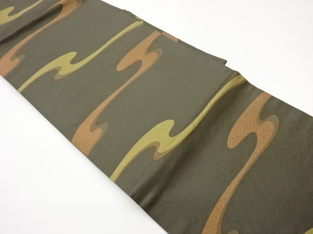 霞模様織出し名古屋帯